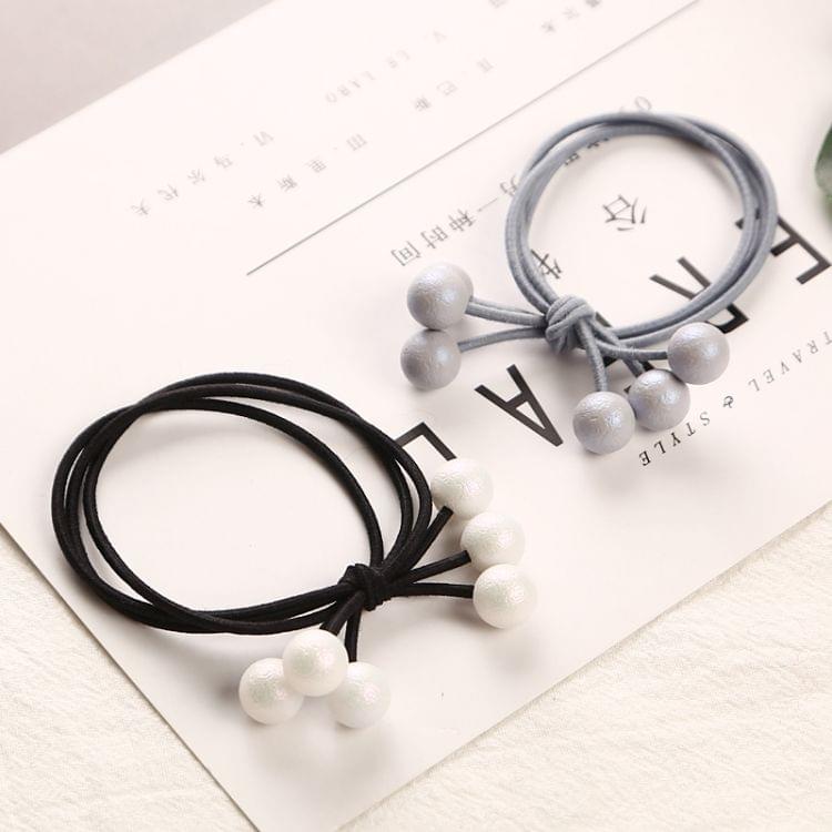 5 PCS Multicolor Pearls Hair Holders Rubber Bands Elastics Girl Ponytail Fashion Hair Accessories Hair Rope(Random Color)
