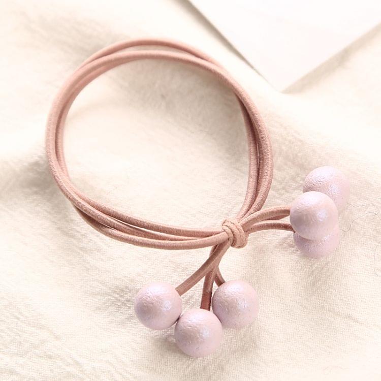 5 PCS Multicolor Pearls Hair Holders Rubber Bands Elastics Girl Ponytail Fashion Hair Accessories Hair Rope(Random Color)