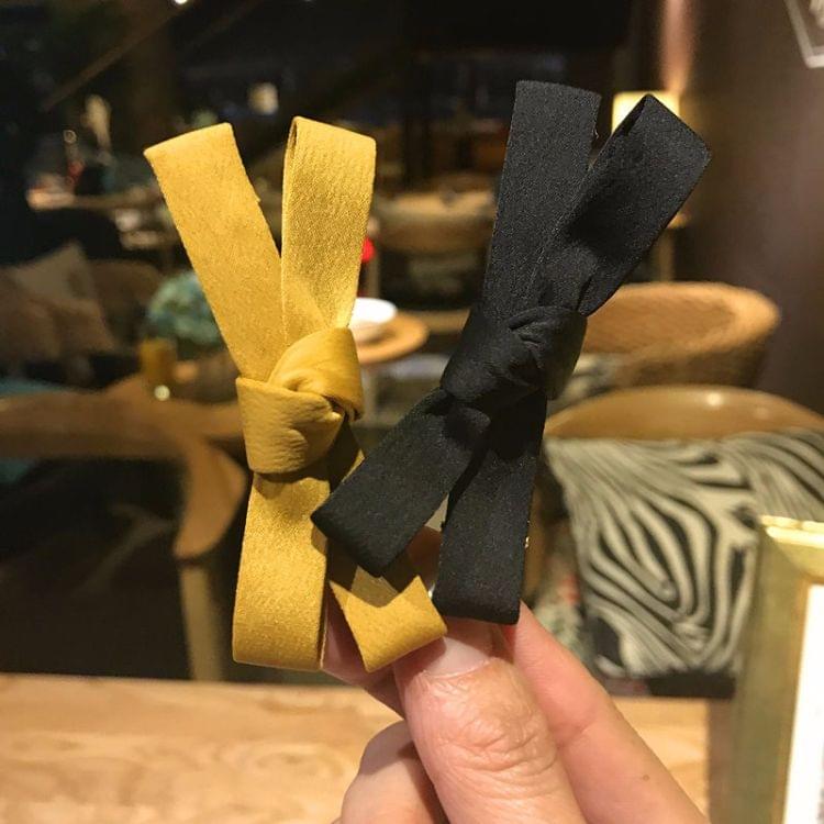 Children Hair Accessories Cute Girls Headwear Bow Boutique Solid Hair Clips(Caramel colour)