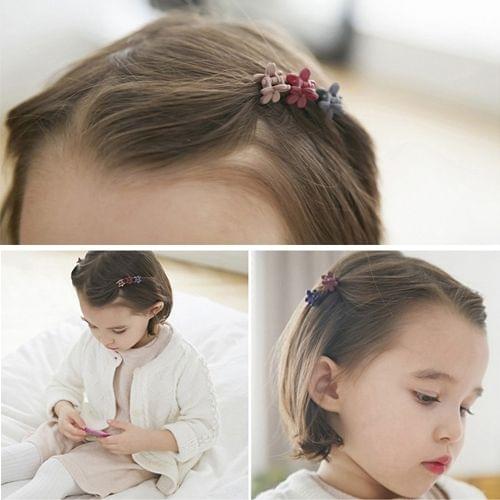 50 PCS Cute Children Headwear Mini Flower Hairpin Hair Clip Random Color Delivery