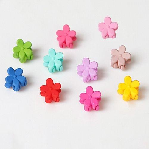 50 PCS Cute Children Headwear Mini Flower Hairpin Hair Clip Random Color Delivery