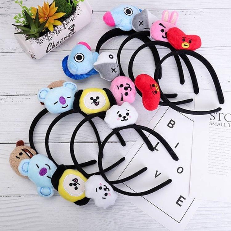 Cartoon Kawaii Girls Headbands Plush Hair Hoop Accessories Gift Head Band(Robot)