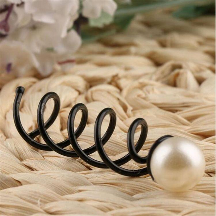 3 PCS Spiral Clip Ball Hair Plate Hair Flower Flower Head Jewelry Hairpin Headwear U-Clip