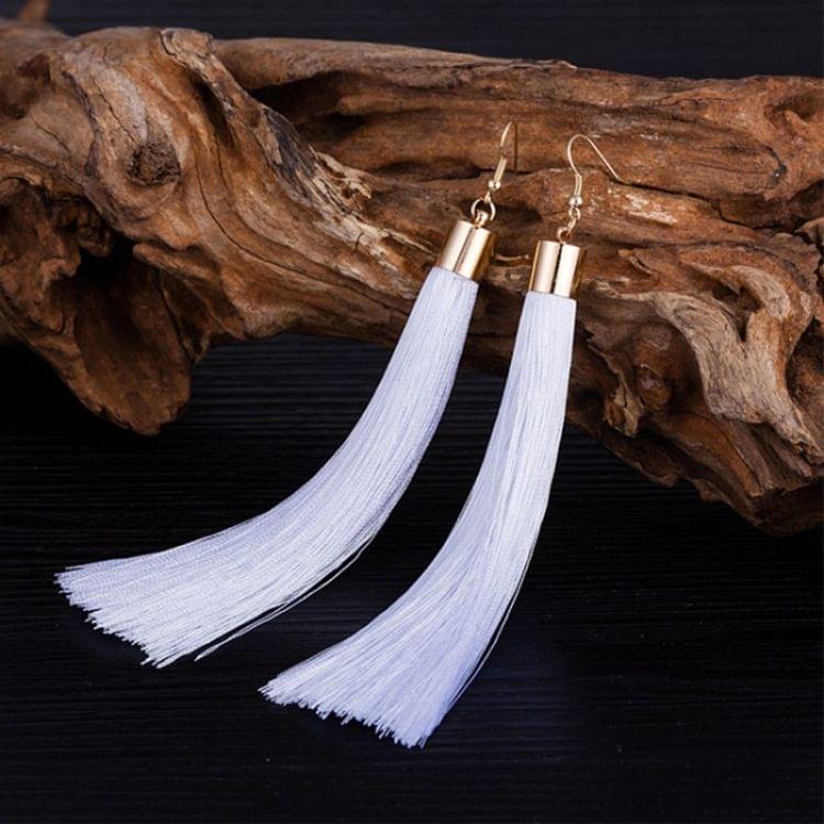 3 PCS Women Boho Fashion Long Tassel Earrings(Yellow)