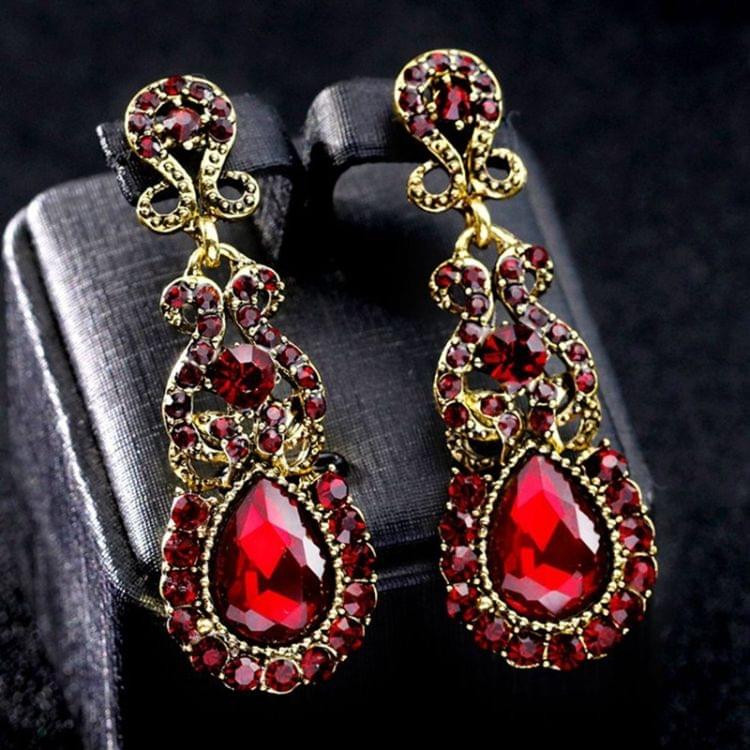 Classic Drop Earrings Exaggerated Atmospheric Alloy Stud Earrings, Metal Color:Black