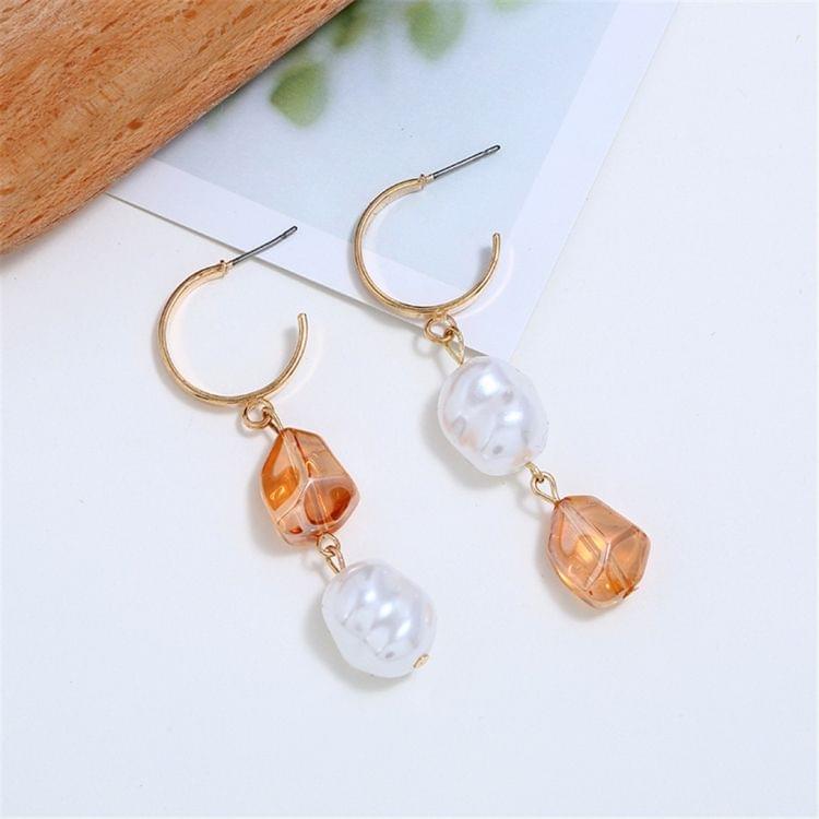 Simple Wild Long Elegant Waterdrop Shape Earring(Orange)