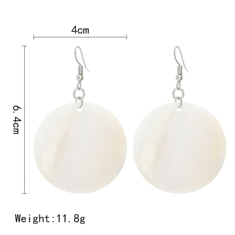 Shell Round Long Exaggeration Earrings for Women