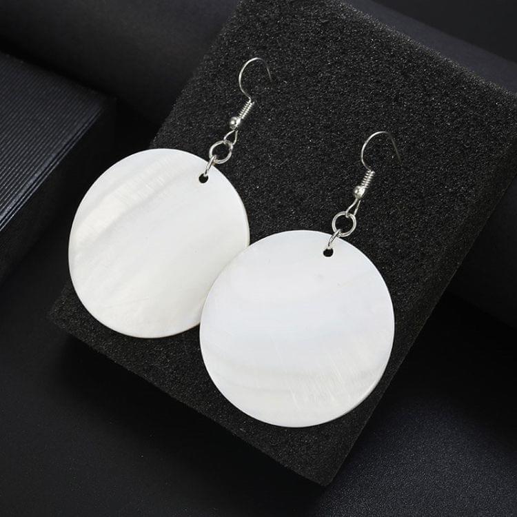 Shell Round Long Exaggeration Earrings for Women