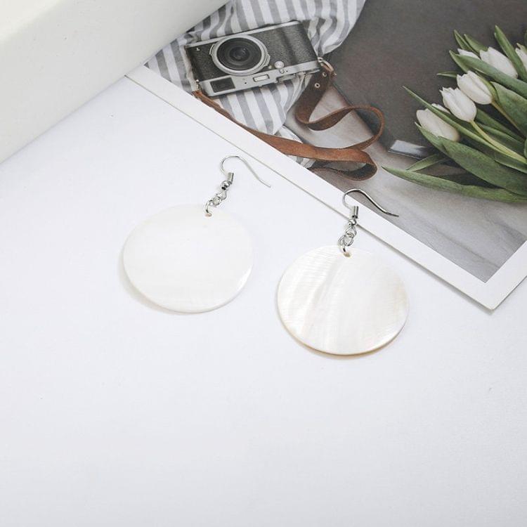 Shell Round Long Exaggeration Earrings for Women