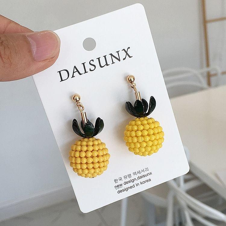 Fashion Sweet Cute Pineapple Pendant Earrings for Girl