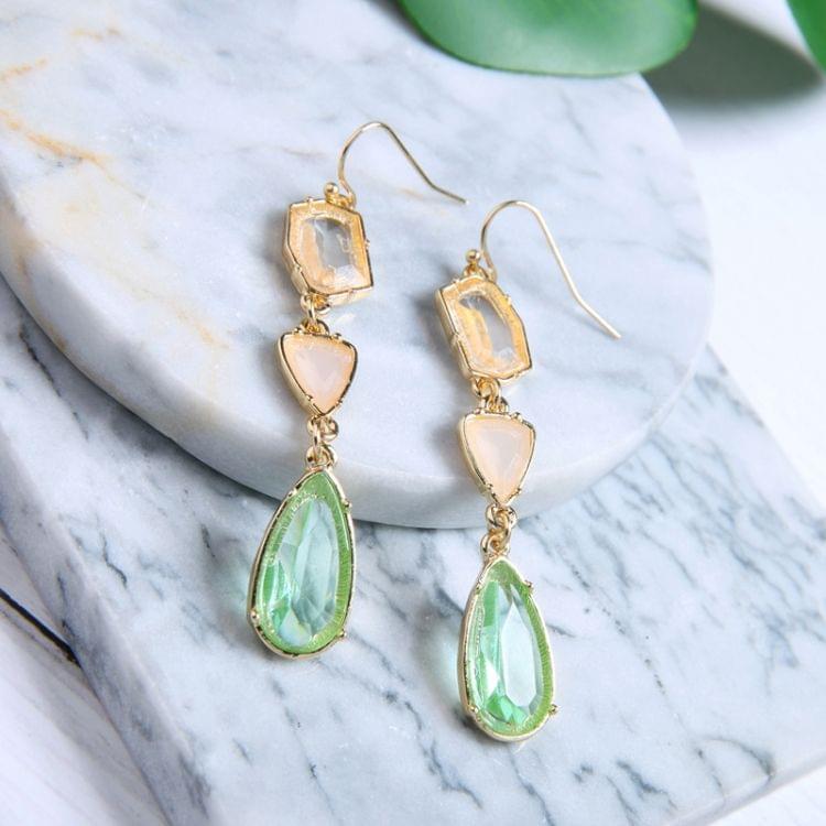 Fashion Simple Crystal Waterdrop Shape Earring for Women