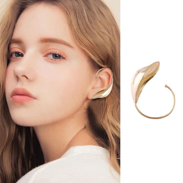 3 PCS Personality Creative Fashion Leaves Eaggerated Earrings, Metal Color:Gold