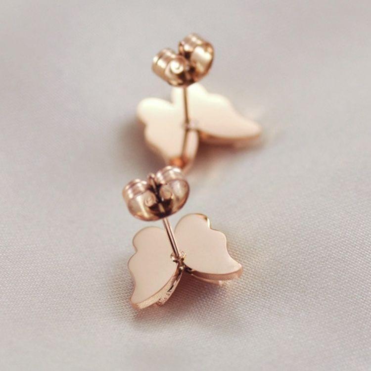 OPK Exquisite Fashion Rose Gold-plated Matte Earrings for Women