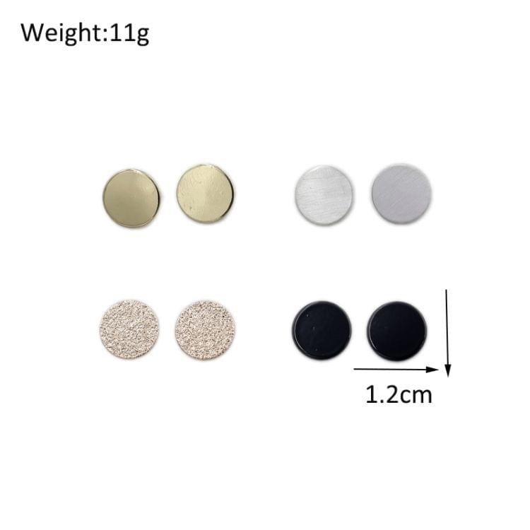 4Pairs/Set Fashion Round Stud Earrings for Women