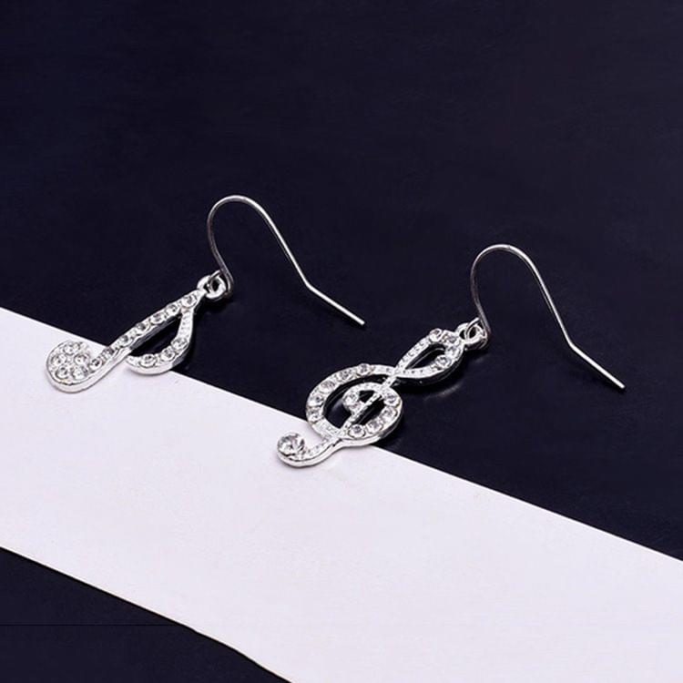 Simple Geometric Note Earrings Individuality Asymmetric Earrings