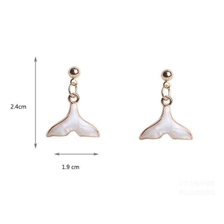 Simple Cute Mermaid Dolphins Tail Earring for Women(Clip Earring)