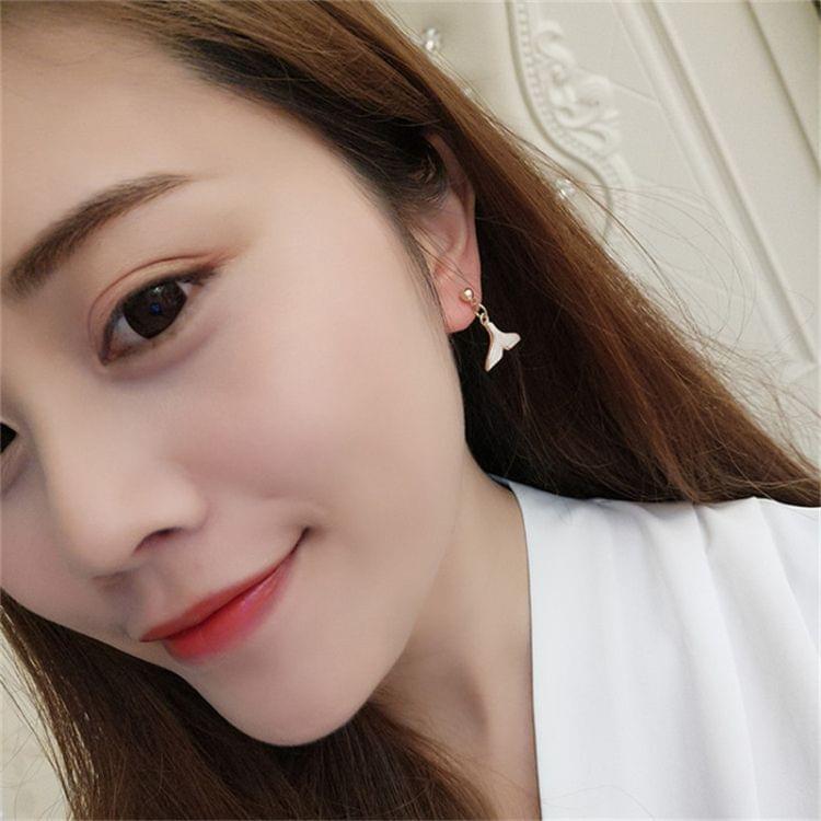 Simple Cute Mermaid Dolphins Tail Earring for Women(Clip Earring)