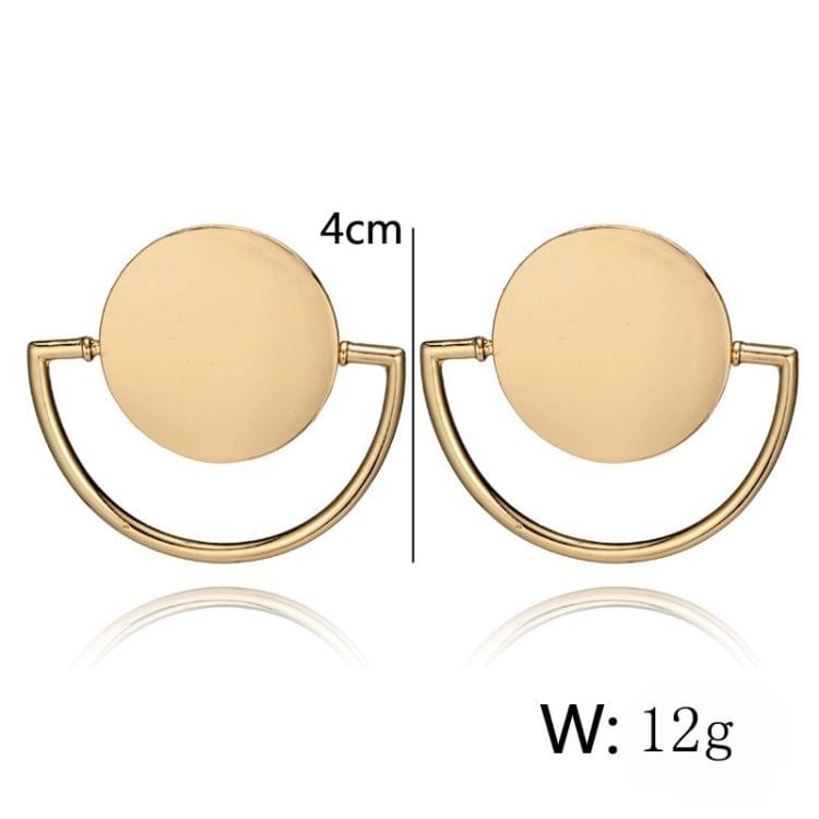 Punk Style Semicircle Round Geometric Drop Earrings For Women