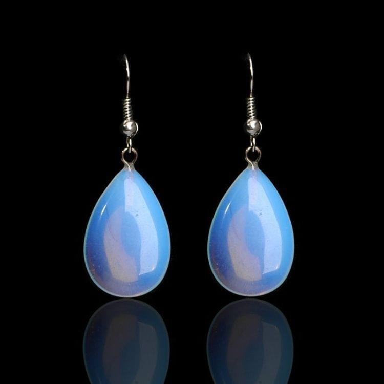 Fashion Opal Water Drop Transparent Earring for Women