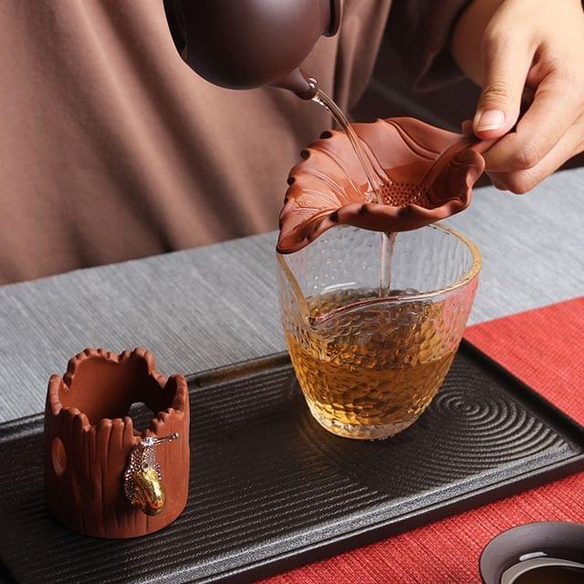 Creative Purple Sand Tea Leak Tea Strainer Tea Ceremony Accessories  (PJ180730-2)