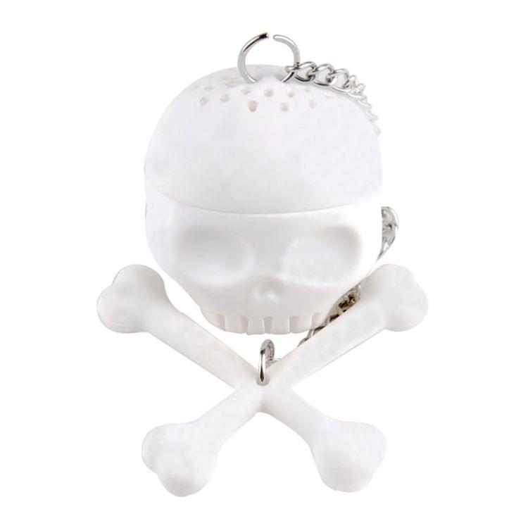 Skull Shape Infuser Silicone Tea Strainers(White)