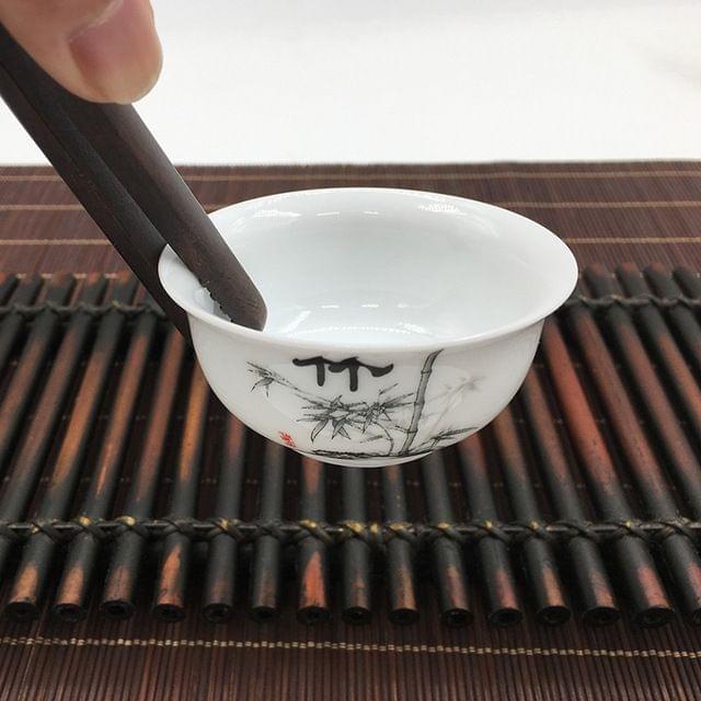 Tea Table Ebony Clip Tweezers Wooden Tea Accessories