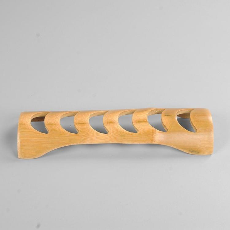 Portable Bamboo Hollowing Kung Fu Tea Set Tea Cup Holder Drainage Rack