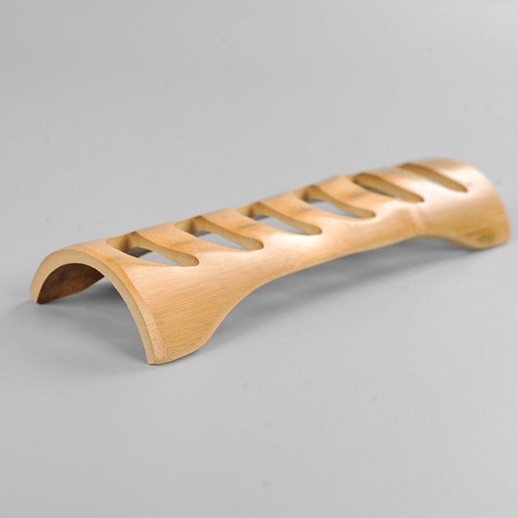 Portable Bamboo Hollowing Kung Fu Tea Set Tea Cup Holder Drainage Rack