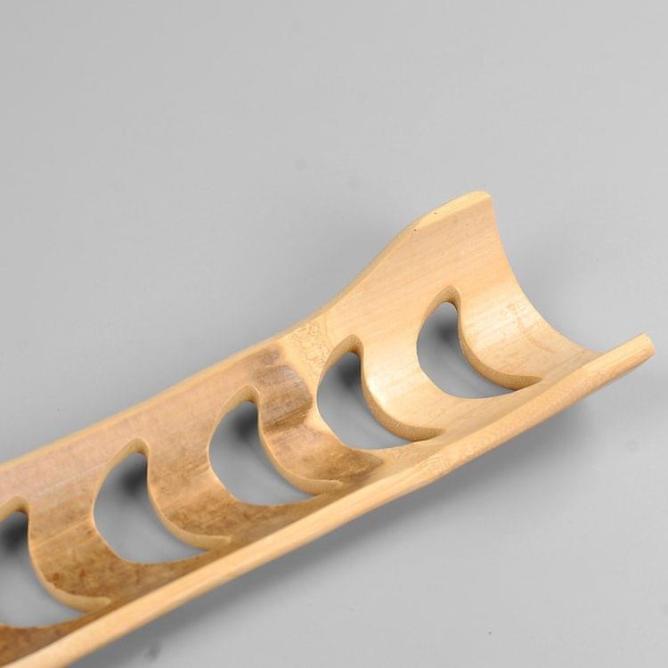 Portable Bamboo Hollowing Kung Fu Tea Set Tea Cup Holder Drainage Rack