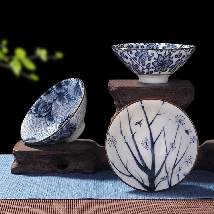 Household Hand-painted Ceramics Kung Fu Tea Set Teacup Tea Bowl, Size:Large(Flying Dragon)