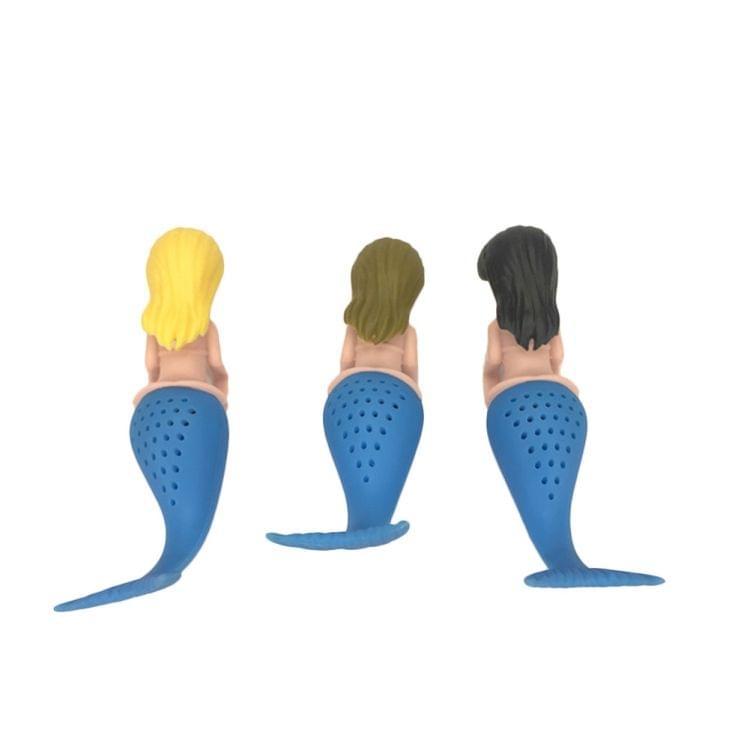 Silicone Mermaid Tea Infuser Tea Strainer Teapot Filter(Green)
