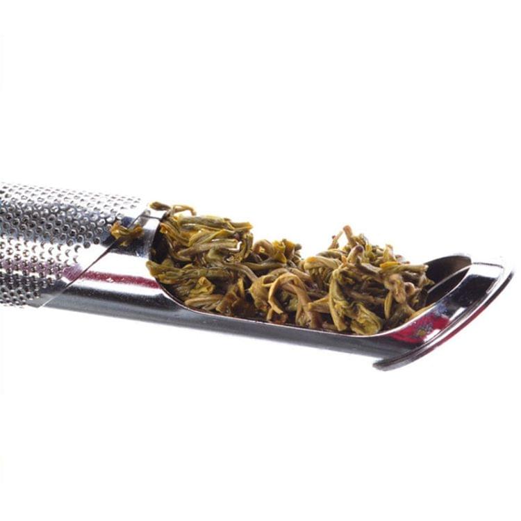 2 PCS Stainless Steel Tea Strainer Amazing Tea Infuser Pipe Design Touch Feel Good Holder Tool Tea Spoon Infuser Filter
