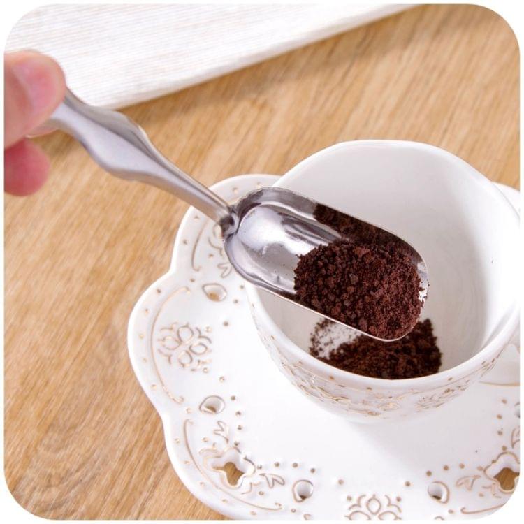 2 Pcs Stainless Steel Tea scoops Minimalist Teaspoon Tea Powder Scoop Flower Tea Spoons