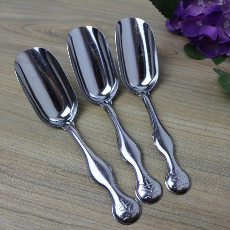 2 Pcs Stainless Steel Tea scoops Minimalist Teaspoon Tea Powder Scoop Flower Tea Spoons