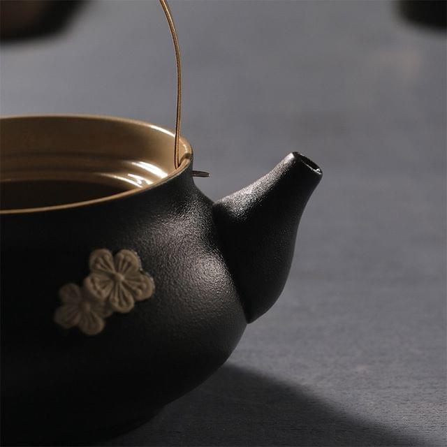 Crude Pottery Alcohol Furnace Teapot Ceramic Tea Boiler
