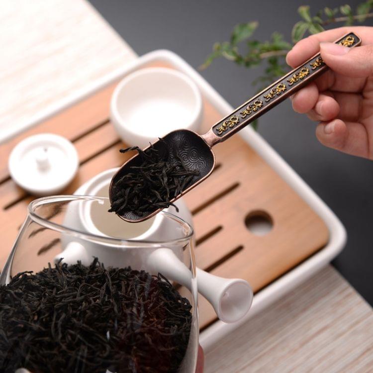 Chinese Copper Tea Spoon Tea Leaves Chooser(Red)