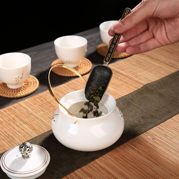 Chinese Copper Tea Spoon Tea Leaves Chooser(Red)