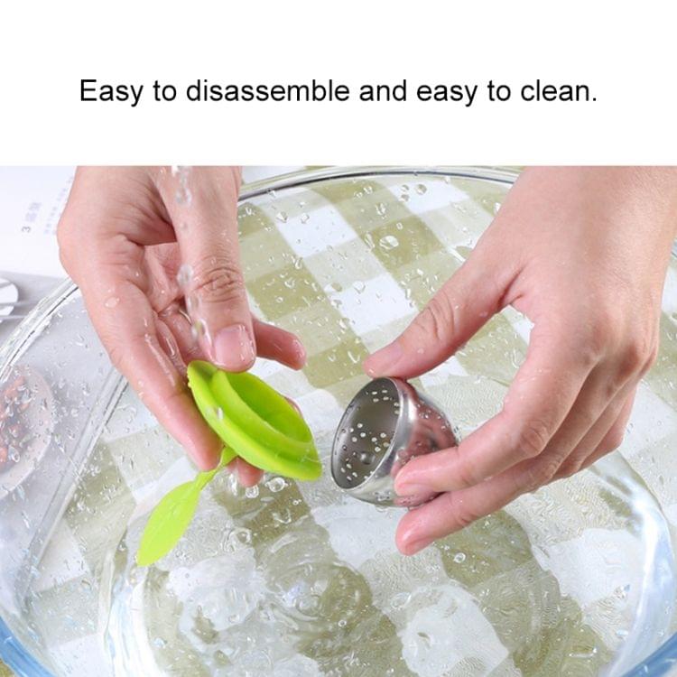 Stainless Steel Silicone Hanging Tea Bag Tea Strainers (Red)