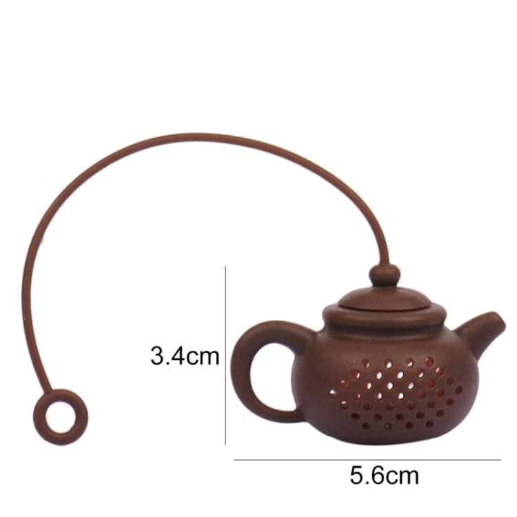 3 PCS Creative Silicone Tea Bag Tea Pot Shape Tea Filter Safely Cleaning Infuser(Coffee)