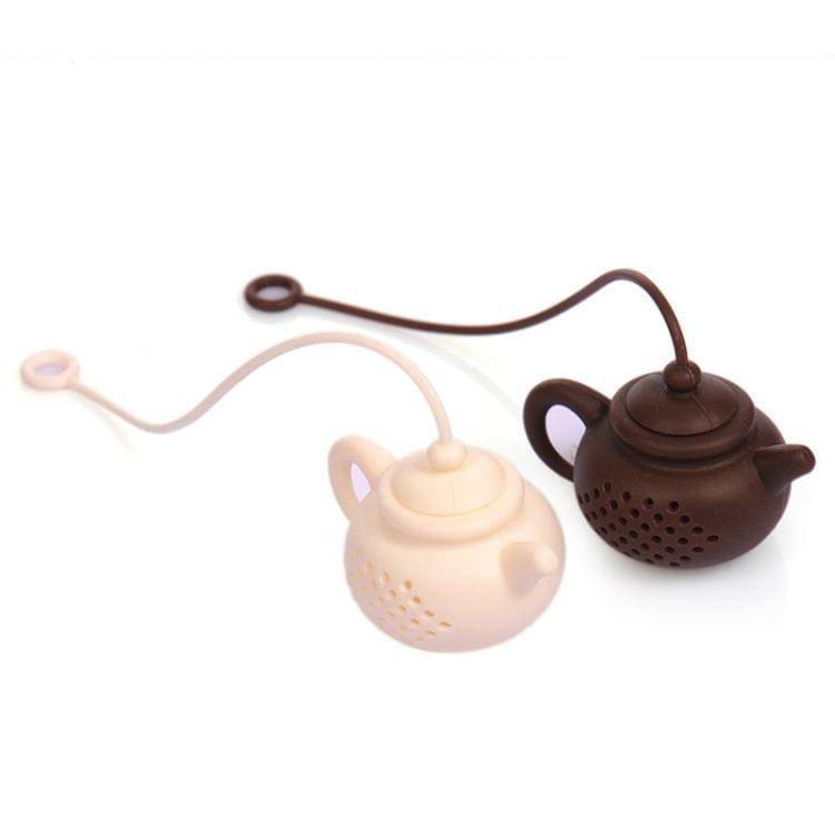 3 PCS Creative Silicone Tea Bag Tea Pot Shape Tea Filter Safely Cleaning Infuser(Coffee)