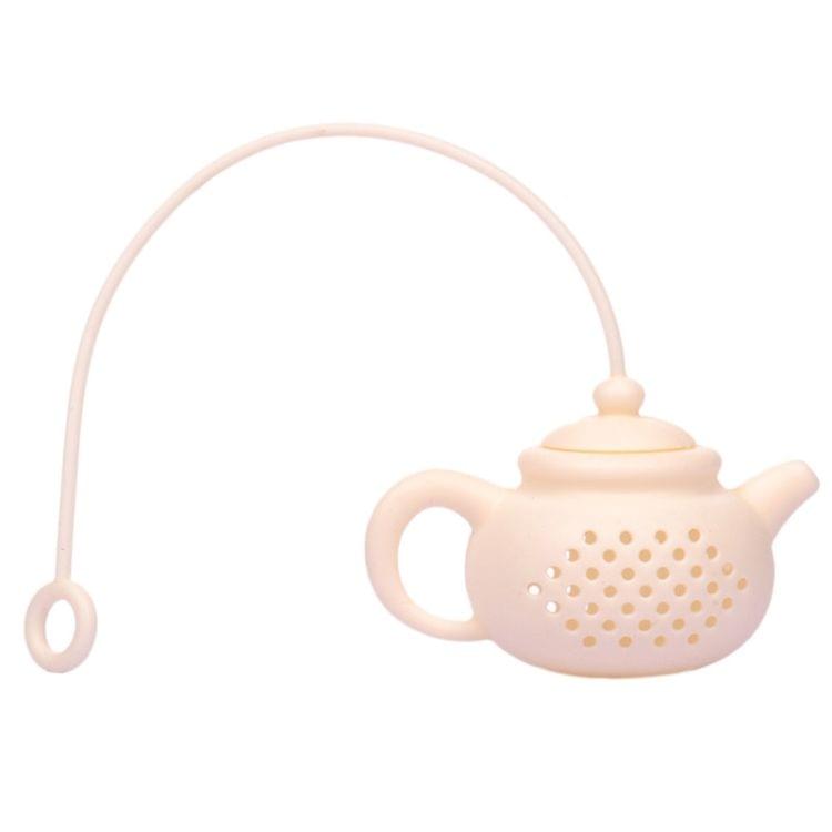 3 PCS Creative Silicone Tea Bag Tea Pot Shape Tea Filter Safely Cleaning Infuser(Coffee)