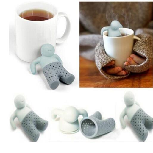 Silicone Mr Little Man Tea Infuser Filter(Grey)