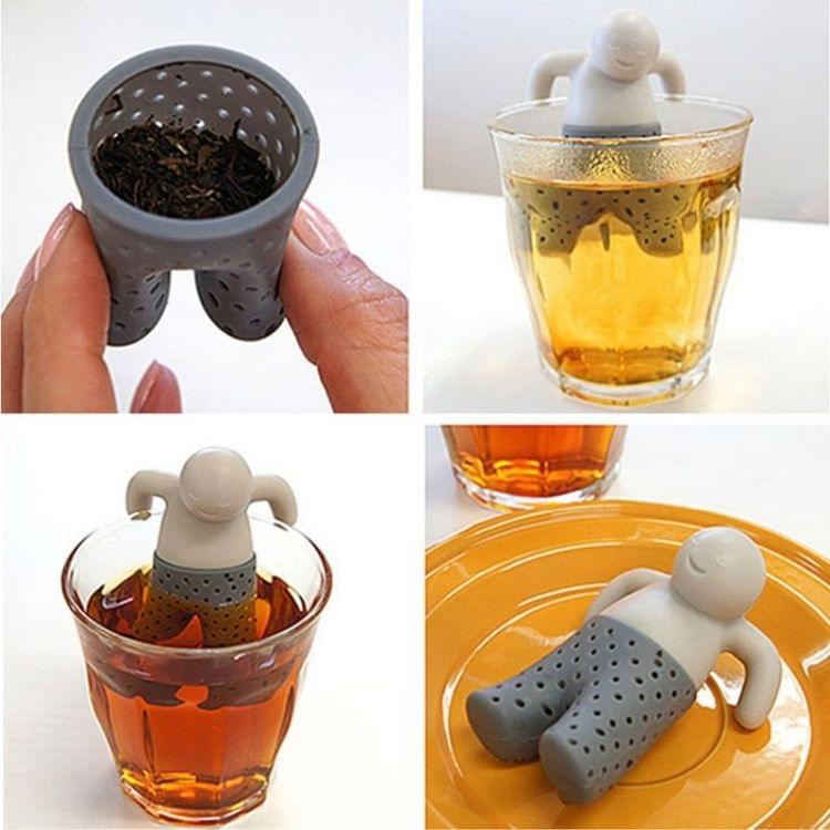 Silicone Mr Little Man Tea Infuser Filter(Grey)