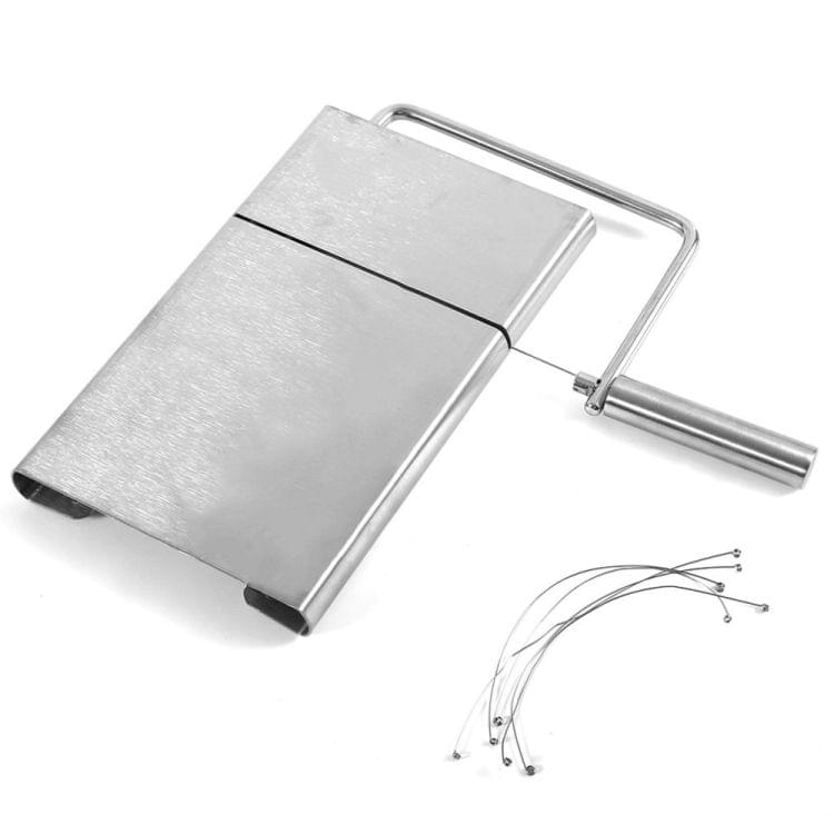 2 PCS Stainless Steel Cheese Slicer Butter Cutting Board Kitchen Tools(Silver)