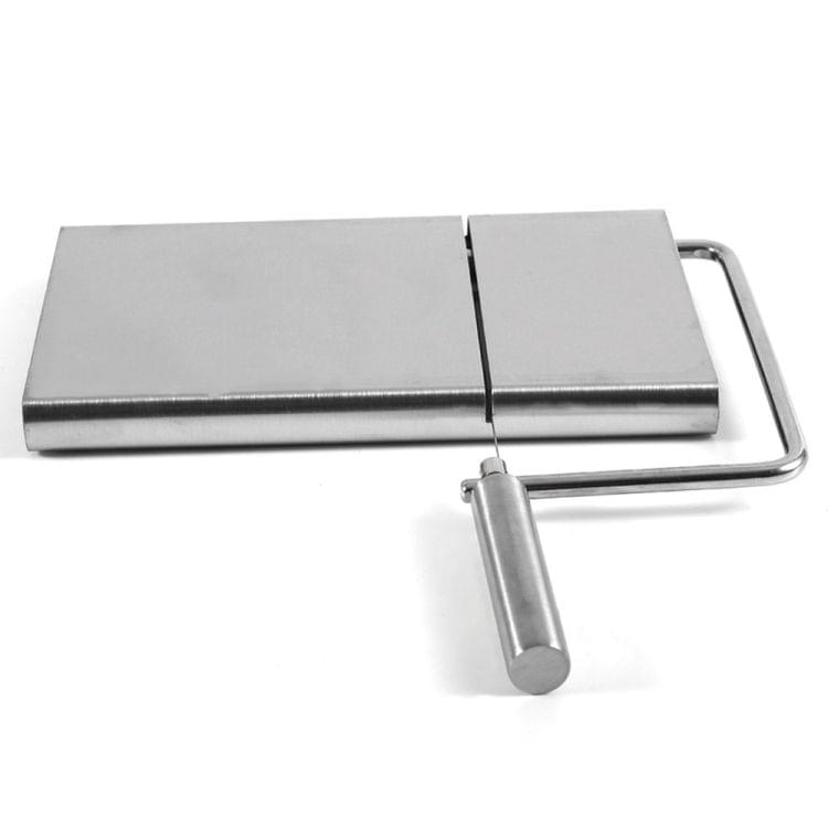 2 PCS Stainless Steel Cheese Slicer Butter Cutting Board Kitchen Tools(Silver)