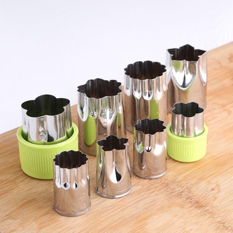 8 in 1 Stainless Steel Fruits Vegetables Cutting Embossed Dies Butterfly Patch Embossed Printing Creative Cut Tools