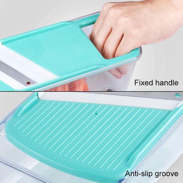C316 Multifunctional Household Kitchen Vegetables Cutter Potato Grater  with Box(Blue)