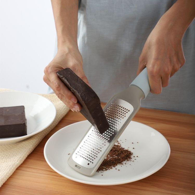 Stainless Steel Cheese Grater Lemon Fruit Grater Cheese Grinder Chocolate Grater Vegetable Peeler(Orange)