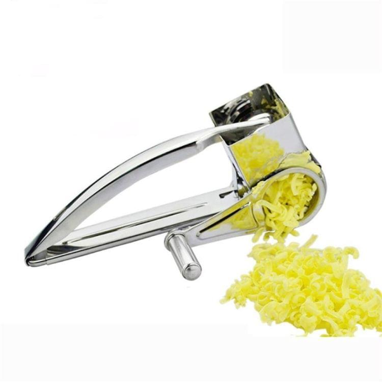 Cheese Grater Rotory Container Stainless Steel Hand-Crank Rotary Shredder with 9-10 holes