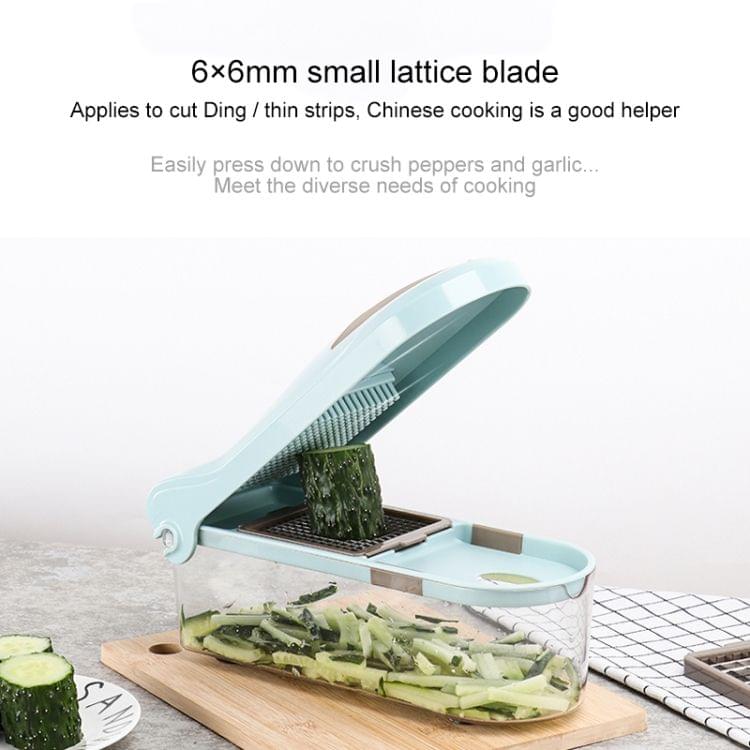 C323 Multifunctional Household Kitchen Vegetables Cutter Dicing Device (Blue)
